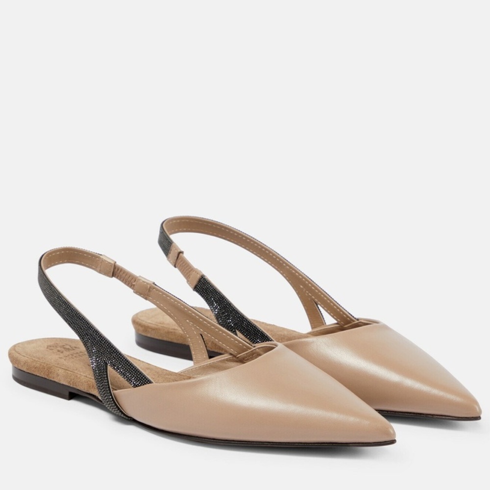 Brunello Cucinelli Slingback Flats Size 36 BNIB